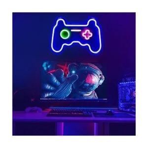 Letrero de neón de juego con forma de gamepad de luces LED_5