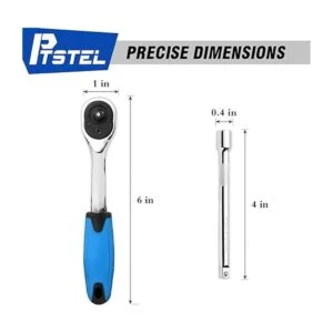 PTSTEL Juego de llaves de enchufe de 14 piezas juego de_5