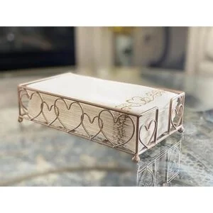 Chez JuJu Servilletero elegante y resistente de color oro_5