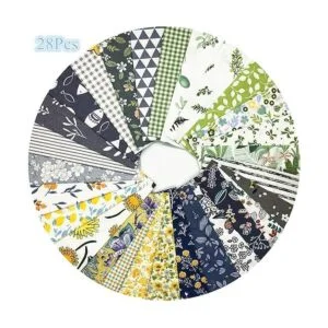 SZRUIZFZ Paquete de tela de algodón precortada de 12 x 12_3