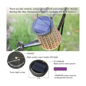 Luces solares para regadera con 90 luces LED farol de_5