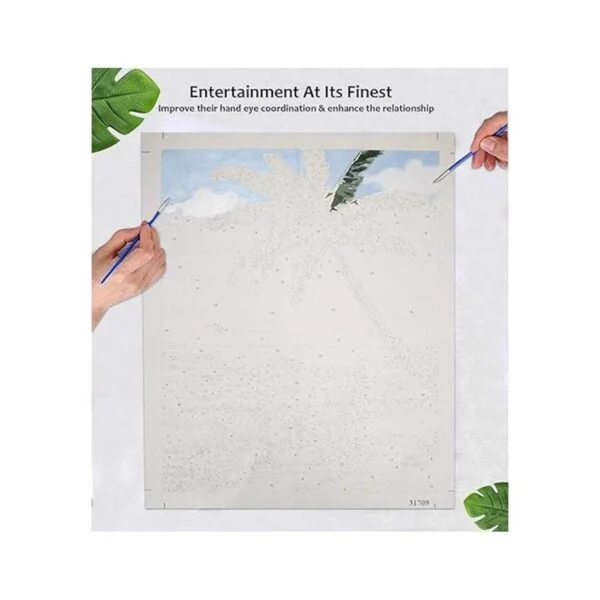 RMANA Pintura acrílica por números paisaje sobre lienzo_2