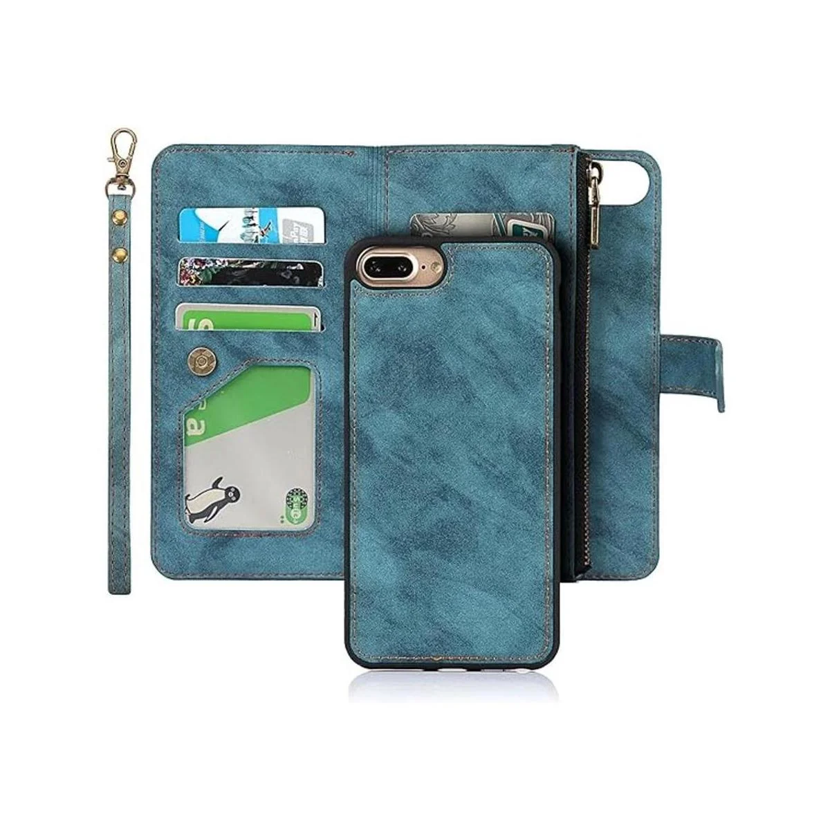 iCoverCase Funda tipo cartera para iPhone 8 Plus7 Plus6s_1