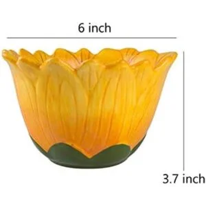 Bicuzat Cuenco para dulces 6.0 in diseño de girasol_2
