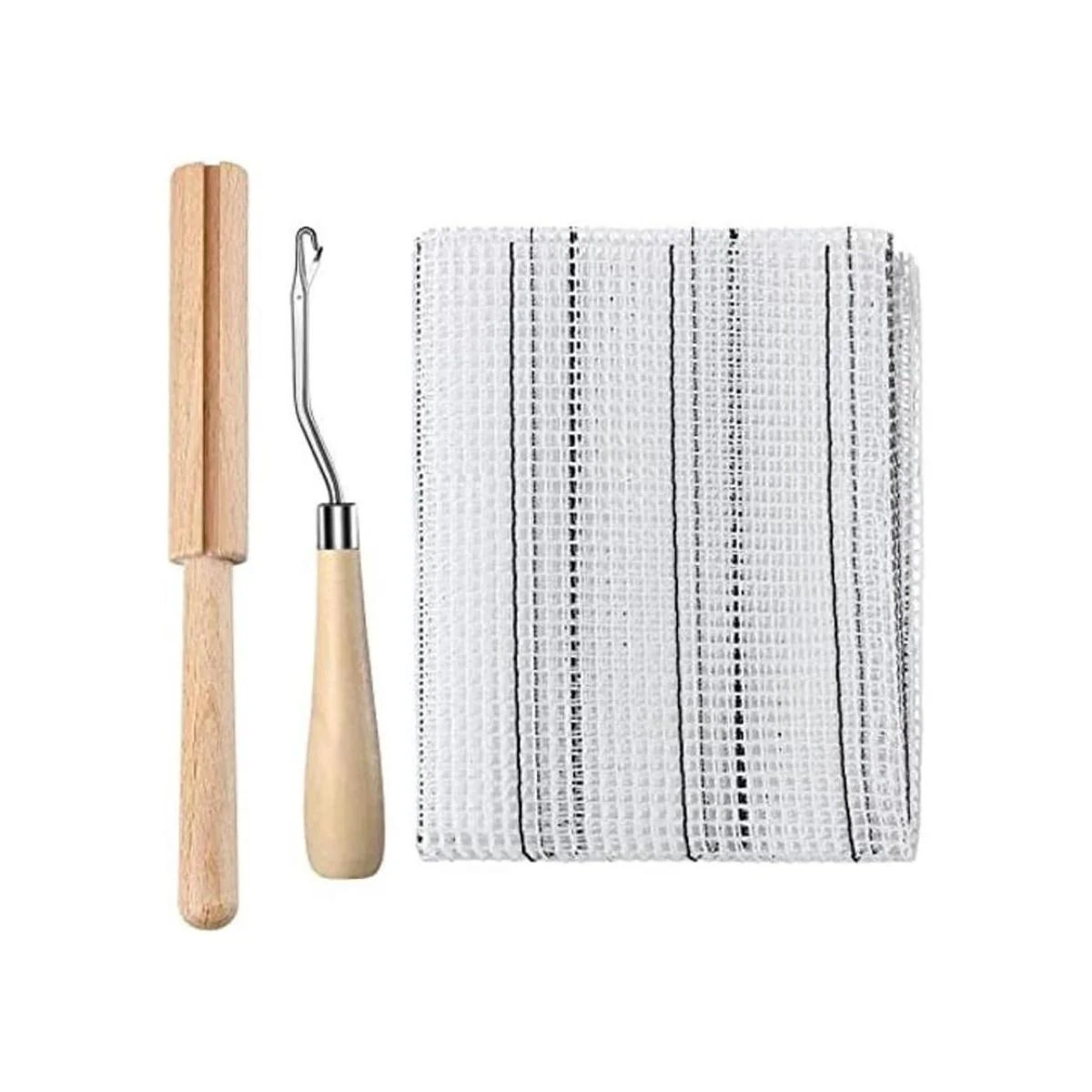 3 piezas de gancho de pestillo herramienta de malla tela_1