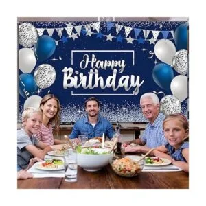 Juego de globos de confeti de cumpleaños azul marino 50_5