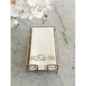 Chez JuJu Servilletero elegante y resistente de color oro_4