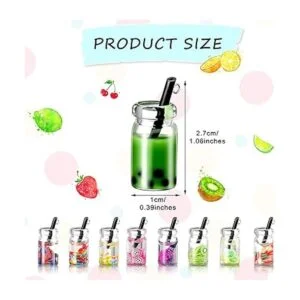 104 dijes de té de leche para bricolaje llavero colgante_2