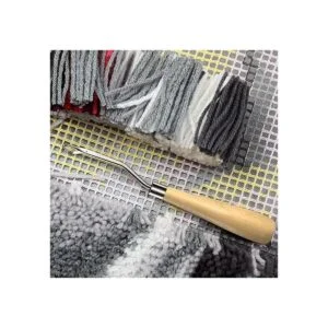 3 piezas de gancho de pestillo herramienta de malla tela_4