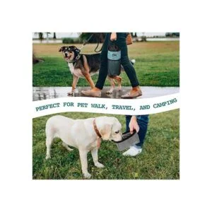 PetAmi Bolsa de viaje de comida para perros cuencos_7