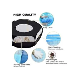 LISINAN Parque de juegos portátil para animales pequeños_3