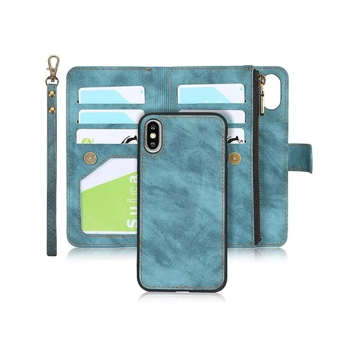 iCoverCase Funda tipo cartera para iPhone XXS con_1