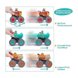 Coches de juguete para 1 2 3 años de edad 3 unidades de_6