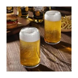Juego de 4 vasos con pajita de vidrio vasos de vidrio en_3
