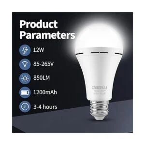 TFOI Bombillas LED de emergencia recargables para el_2