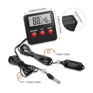 Weewooday 2 termómetro para reptiles y medidor de humedad_2