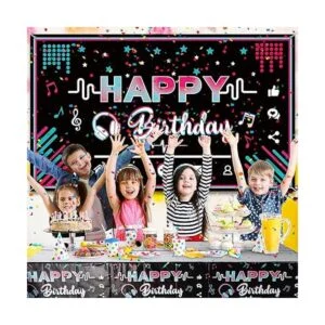 Decoraciones musicales de fiesta de feliz cumpleaños_5