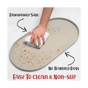 DogBuddy Alfombrilla de comida para perros impermeable_5