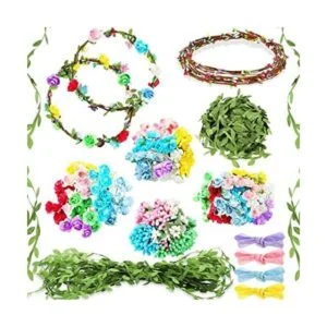 Kit de fabricación de coronas de flores 168 piezas hacer_1