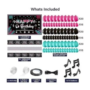 Decoraciones musicales de fiesta de feliz cumpleaños_2