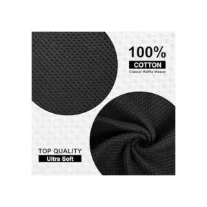 Homaxy Toallas de cocina 100 algodón de tejido gofre 13_2