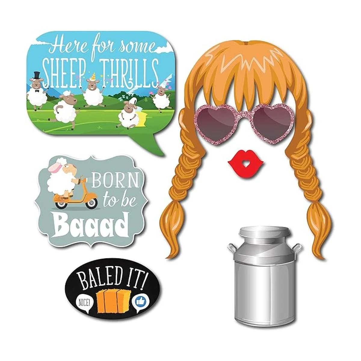 Accesorios para cabina de fotos de animales de granja kit_5