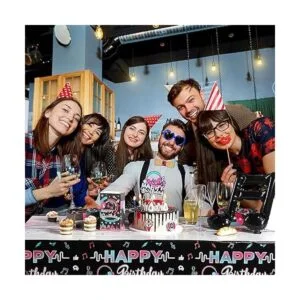 Decoraciones musicales de fiesta de feliz cumpleaños_6