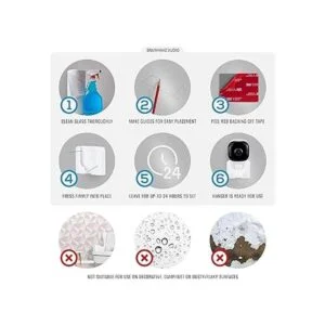 Brainwavz Soporte de pared adhesivo para cámara de punto_7