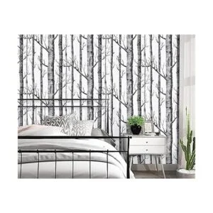 Papel tapiz de árbol de abedul de 17.7 x 197 pulgadas_2