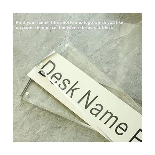 IEEK Placa de identificación de escritorio de acrílico_4