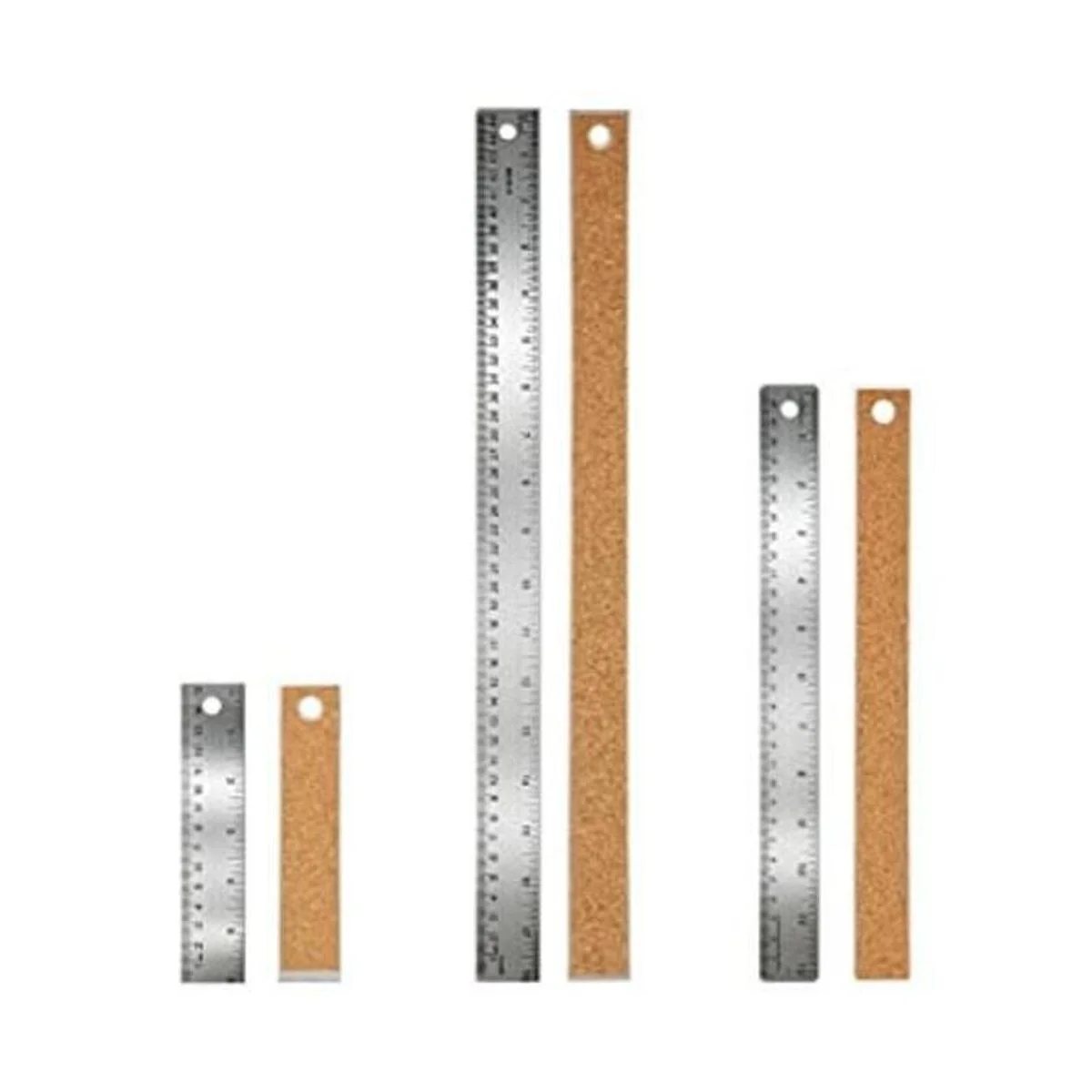 Regla de metal reglas de acero inoxidable con respaldo de_1