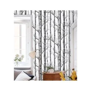 Papel tapiz de árbol de abedul de 17.7 x 197 pulgadas_5