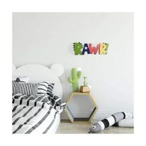 HnJOY Rawr Decoración de madera para habitación de_2