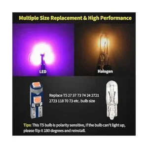 AUXLIGHT 20 bombillas LED T5 para salpicadero 3030_3