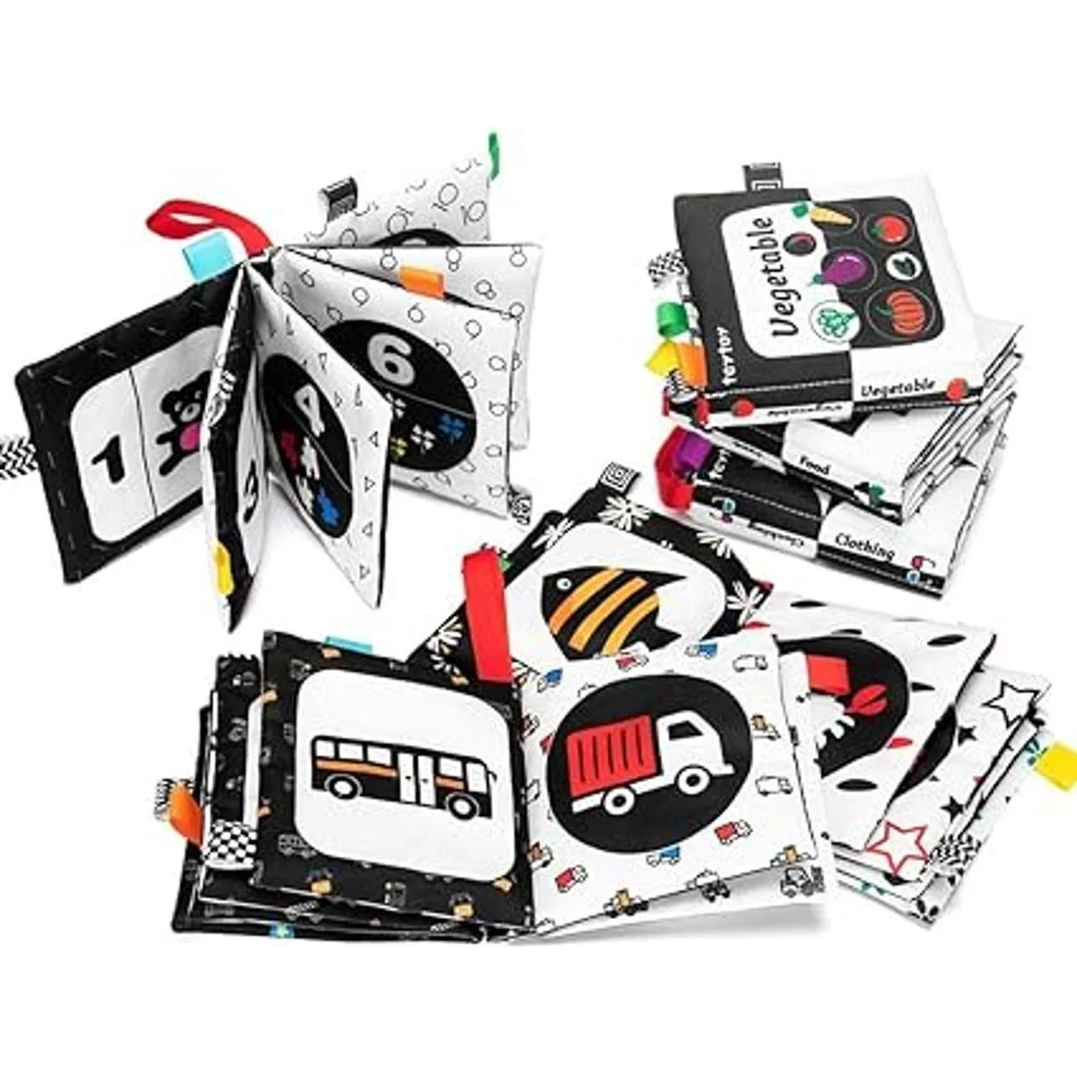 teytoy Juego de 6 libros de tela suave para bebé color_5