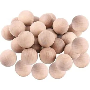 ZEONHEI 20 bolas de madera para manualidades de 2_1