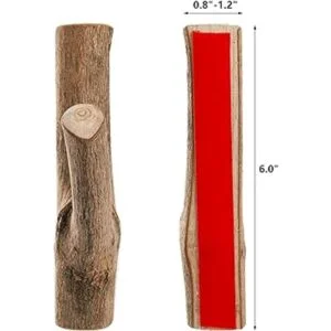 DEAYOU 6 ganchos de pared de árbol de madera adhesivos de_2