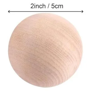 ZEONHEI 20 bolas de madera para manualidades de 2_2