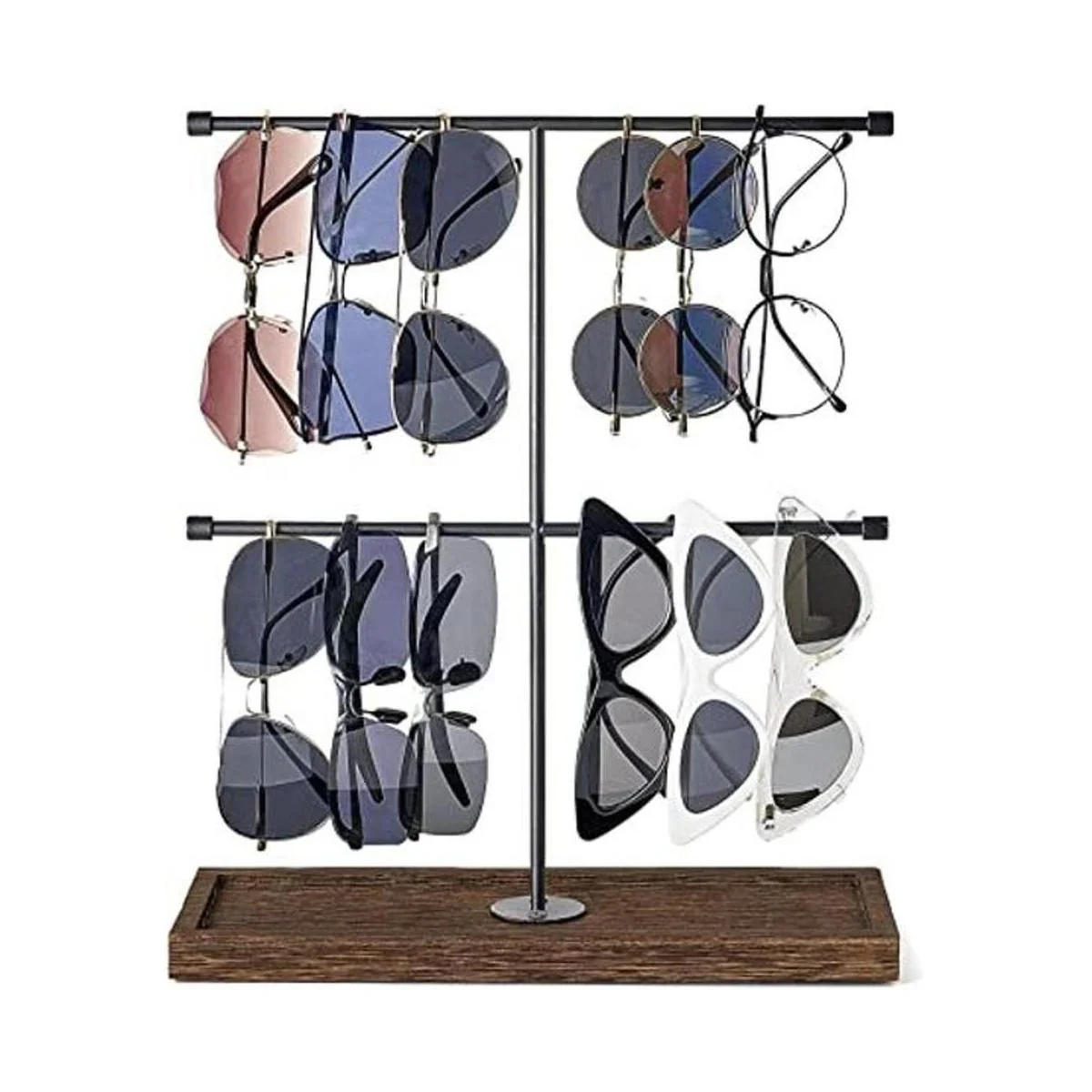 Mkono Organizador de lentes de sol rústicos soporte de_1