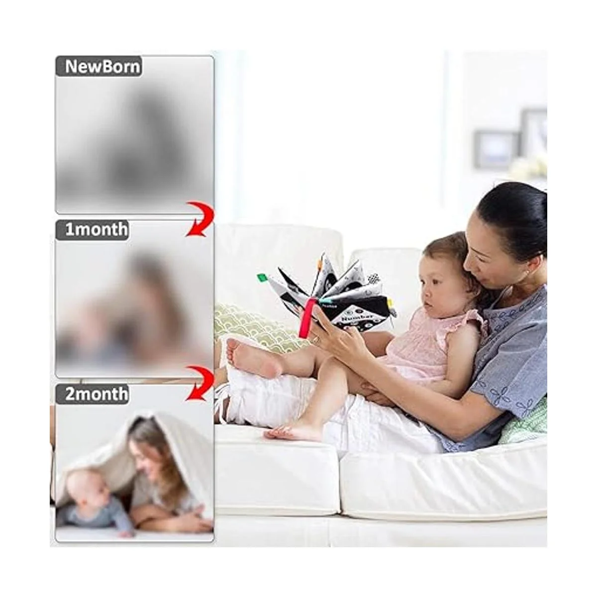 teytoy Juego de 6 libros de tela suave para bebé color_2