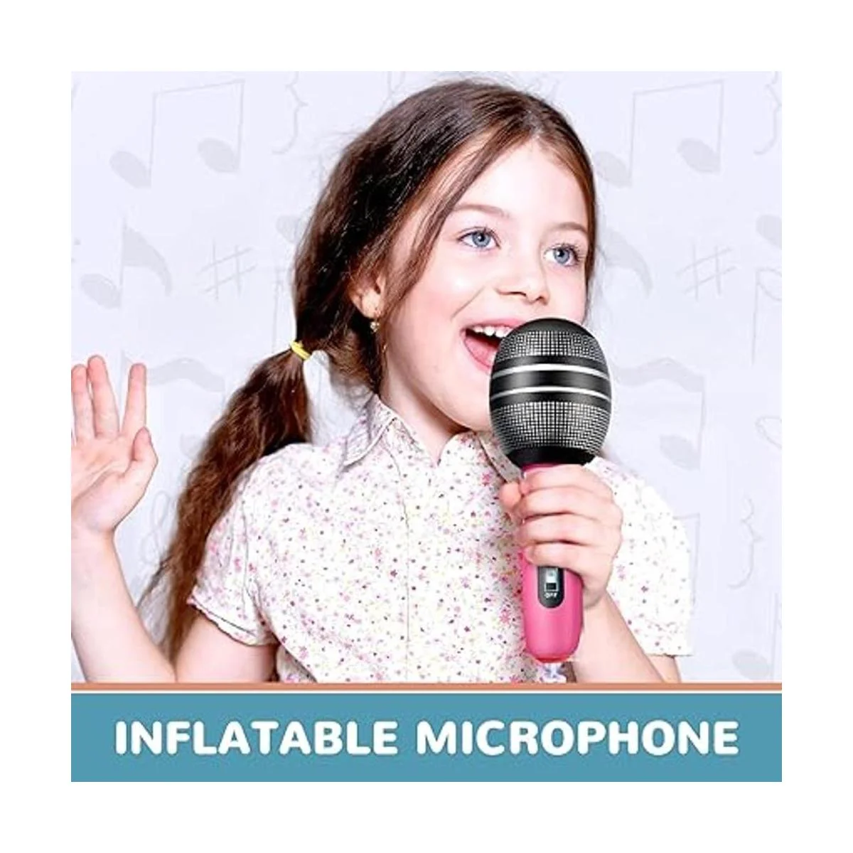 30 piezas de micrófonos inflables soplan micrófono varios_5