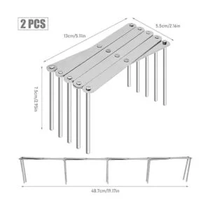 Paquete de 2 escurridores de platos escurridor retráctil_4