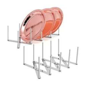 Paquete de 2 escurridores de platos escurridor retráctil_1