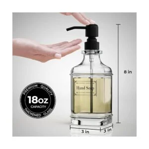 GLADPURE Dispensador de jabón paquete de 2 dispensadores_4