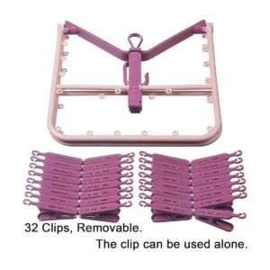 Perchas plegables con 32 pinzas para la ropa ropa_3