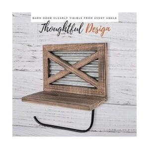 Autumn Alley Soporte de papel higiénico con estante_5