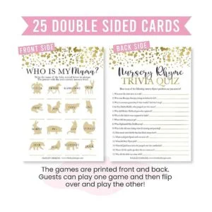Juego de baby shower dorado de género neutro 2 juegos de_3