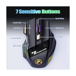 VEGCOO Mouse inalámbrico para juegos C8 mouse recargable_4