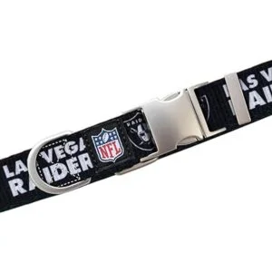 Littlearth NFL Las Vegas Raiders NFL Premium Pet Collar_3