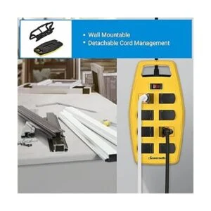 DEWENWILS Tira de alimentación resistente de 8 salidas con_5